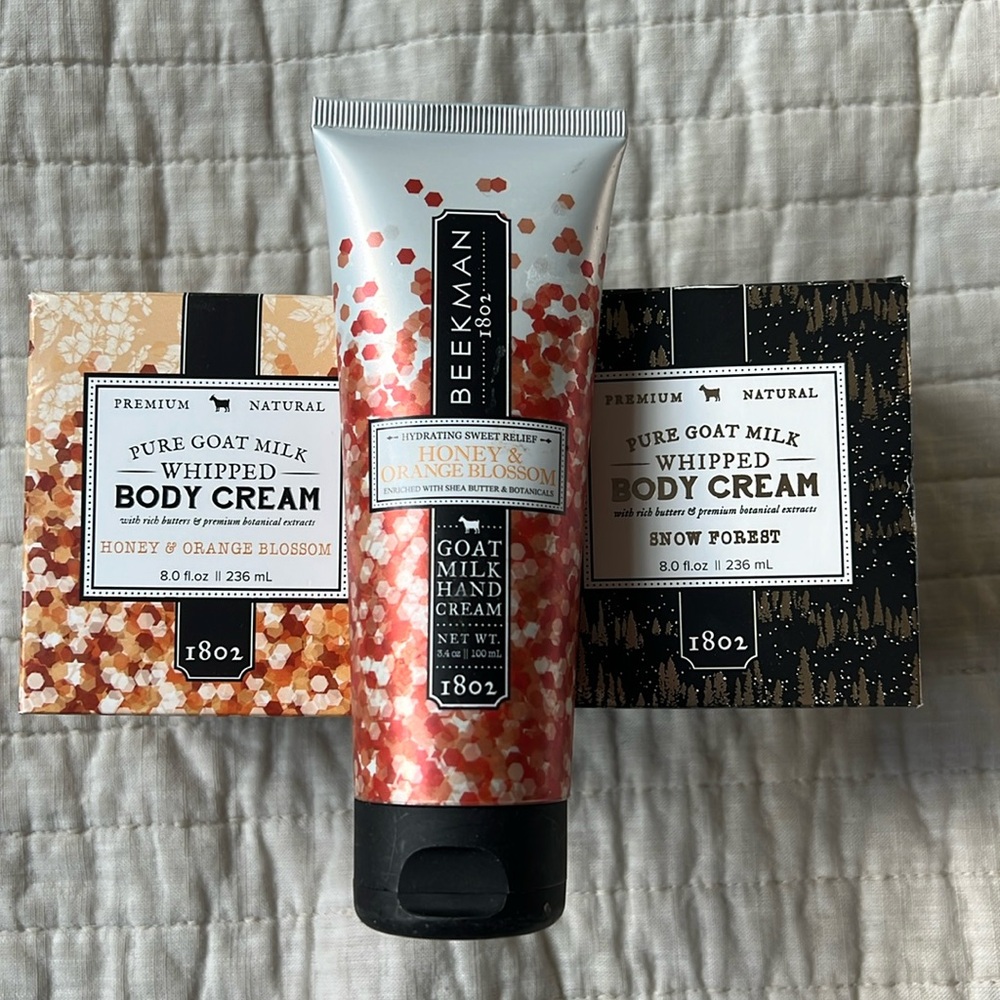 Beekman 1802 Body Cream and Hand Cream Lot